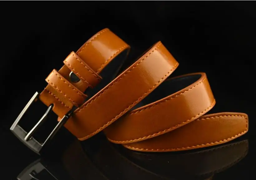 High quality Children Leather Belts Luxury design Children's Belt Boys Girls metal Pin Buckle Pants Belts Waistband