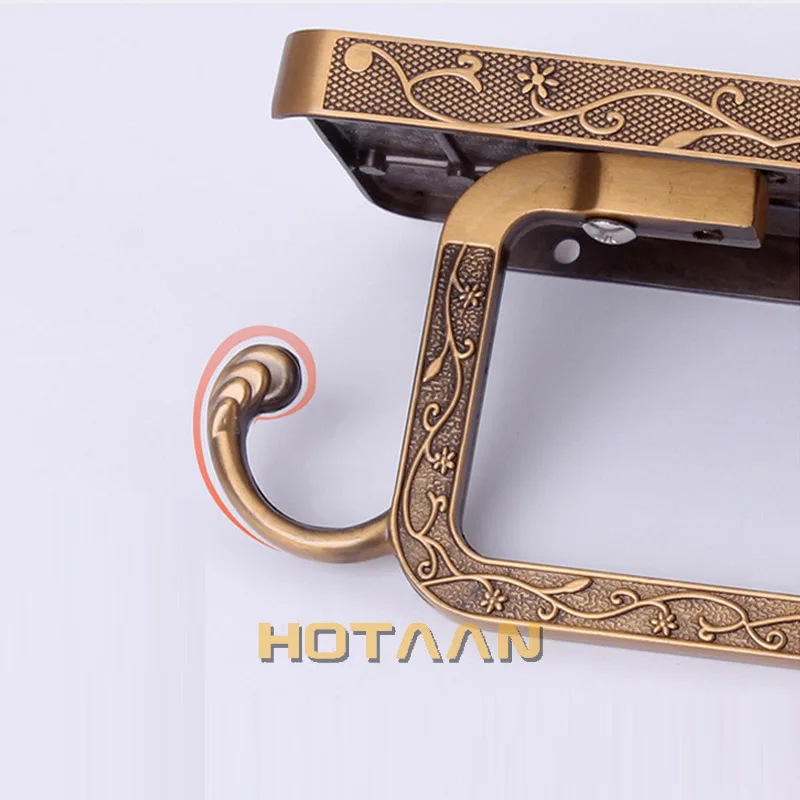 Toilet Paper Holder Antique Brass Bathroom Mobile Holder Toilet Tssue Paper Roll Bathroom Storage Rack Accessory YT-1492