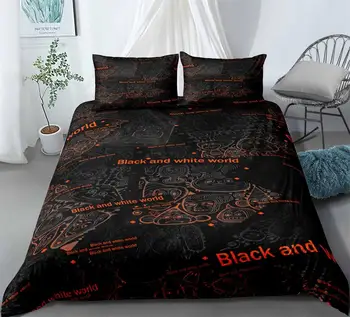 

Abstract Art Alien Grimace Bedding Set Bedroom Decor Doona Black Red Background Hypoallergenic 1PC Duvet Cover with Pillowcase