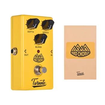 

Twinote BBD CHORUS Guitar Effect Pedal Analog Chorus Effect Guitar Pedal Processsor Full Metal Shell True Bypass
