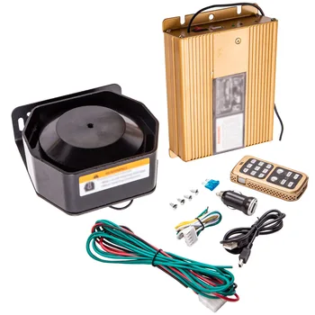 

12V 400W 8 Sound Loud Alarm Police Fire Warning Siren Horn Speaker MIC System