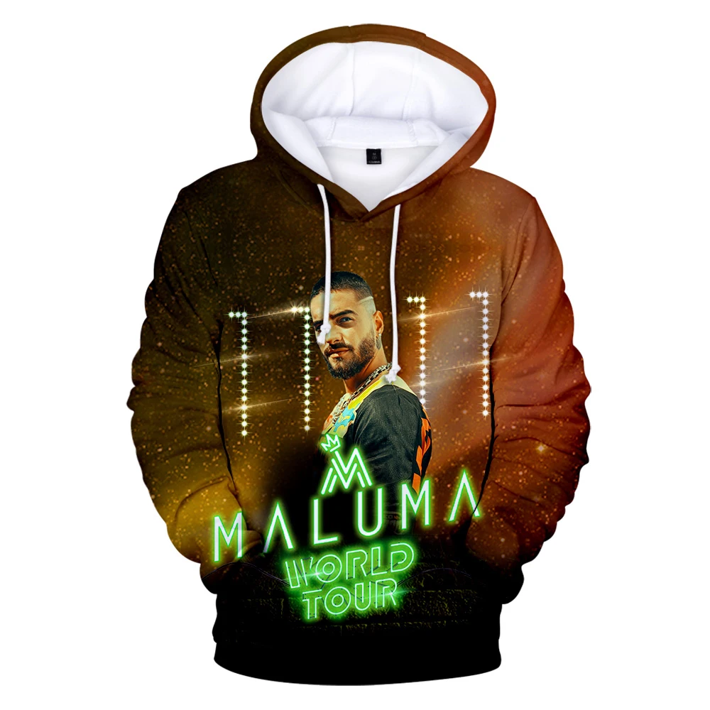 Костюм для отдыха Maluma 3D толстовки Mannen/Vrouwen уличная одежда Merk Ontwerp Colombiaanse zanger
