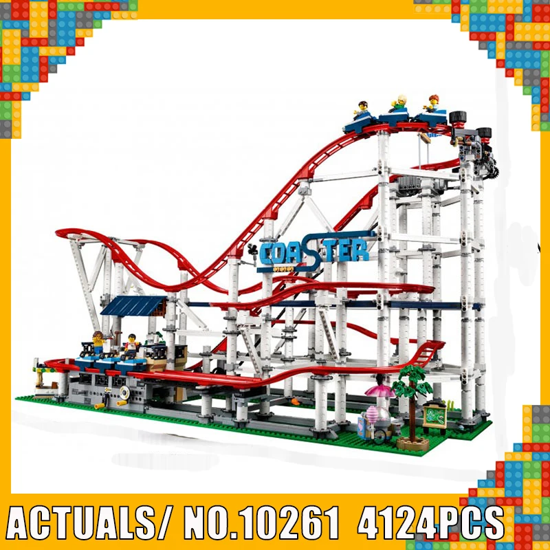 

The Roller Buidling Blocks Bricks Coaster Compatible 15039 Creator 10261 lEGOED Model Set Educational Toy Christmas Gift For kid