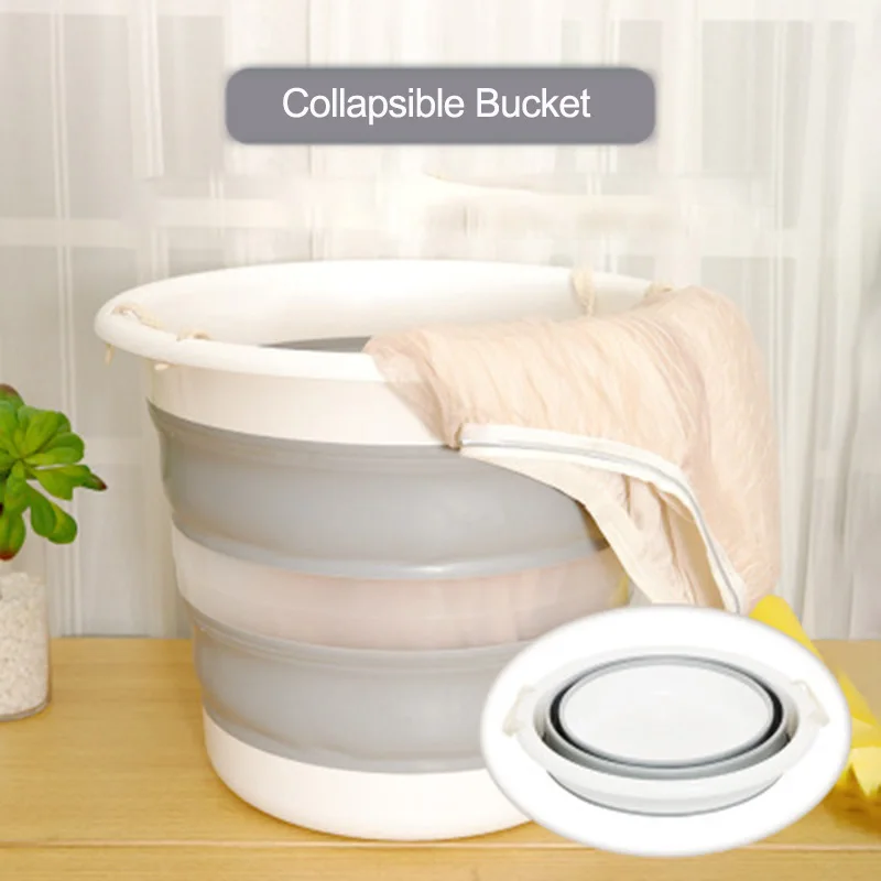 

Foldable Bucket 30L Household Bucket Thickened Large Capacity Storage Bucket Outdoor Portable Bucket Foldable Storage Bucket