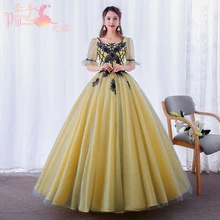 Бальные платья Новое Элегантное роскошное кружевное платье с вышивкой и глубоким вырезом Vestidos De 15 Anos для вечеринки, выпускного вечера, винтажное бальное платье