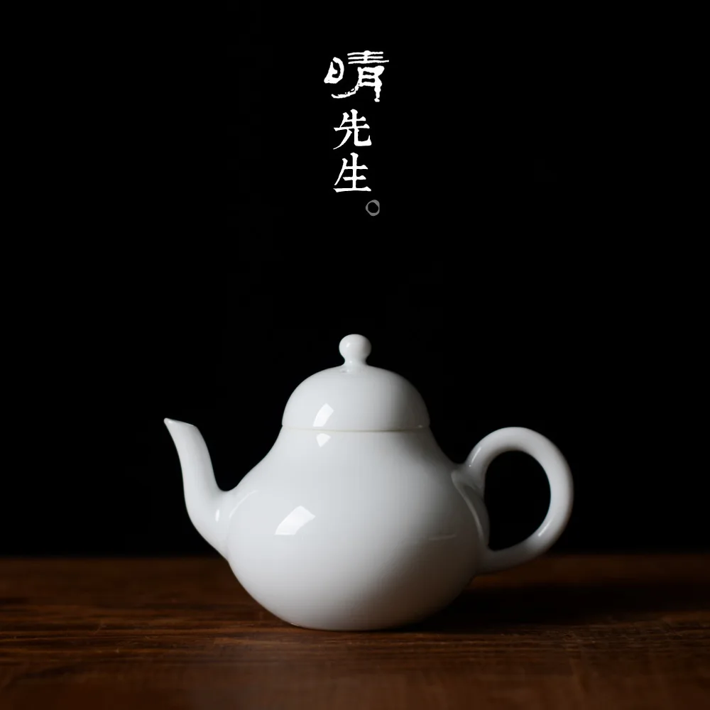 

Jindezhen Ceramics Teapot To Fake Something Antique Sweet White Tea Kettle Correct Hold Kettle Pear Shaped Teapot Lily White