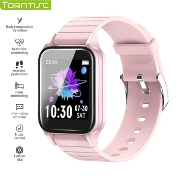 

Torntisc T96 Temperature Customized Watchfaces Smart Watch Men Women Heartrate Blood Pressure Monitor Smartwatch For Android iOS