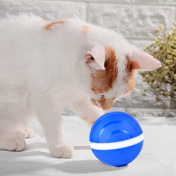 

Cat Interactive Waterproof Electric Ball Magic Roller Ball Toy Automatic Roller Ball Magic Ball Dog Cat Pet Toy Katten Speelgoed