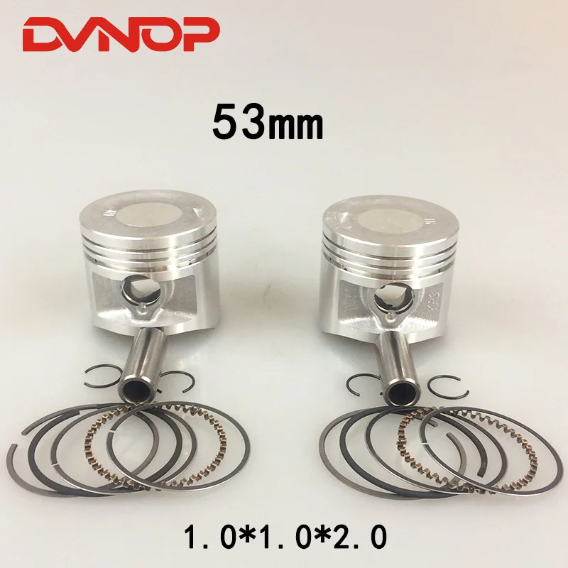 

Motorcycle 53 mm Piston 15 mm Pin Ring 1.0*1.0*2.0mm Set For Honda CA250 DD250 CBT250 CA DD CBT 250 250cc Egine Spare Parts