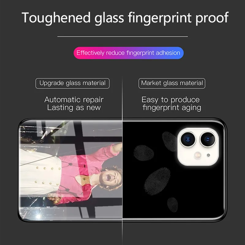 Glass Case For Apple iPhone 12 11 Pro Max 8 7 XS XR X 6 6S Plus SE 2020 Mobile Phone Coque Fundas Fine Line Harry Styles 1D