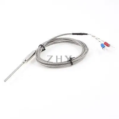 

6.5Ft Total Length K Type Temperature Sensor Probe Thermocouple 2" Tip Long