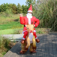 Vêtements gonflables de fête, 1 pièce, déguisement de noël pour spectacle, Elk et père noël