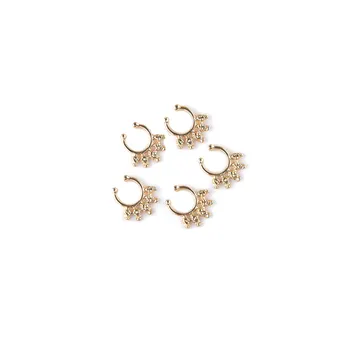 

Accessories Cool Exaggeration Creative Fashion Simple Alloy Skull Multi-Element Nose Ring