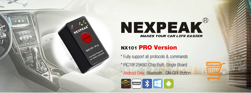 car inspection equipment NEXPEAK NX103 ELM327 V1.5 WIFI OBD2 Scanner Car Diagnostic Tool Pic18f25k80 Obd2 Scaner Auto Diagnostic Scanner ELM327 car battery charger price