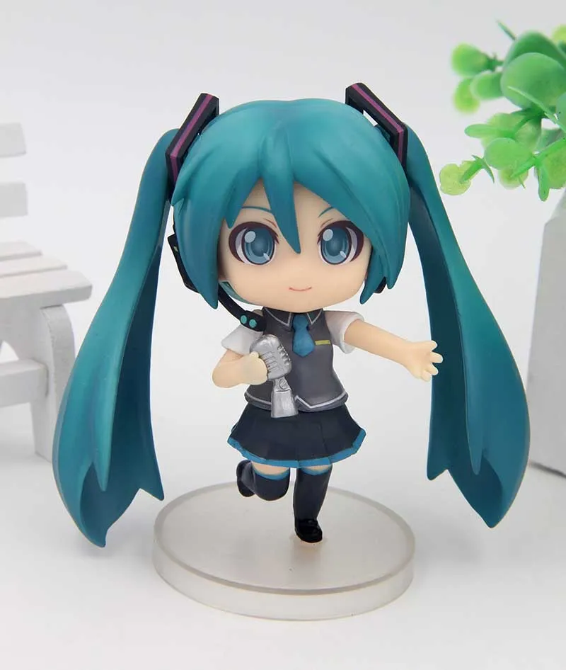 Версии кукла для костюма vacaloid Hatsune Мику Nendoroid ПВХ Аниме Фигурки Коллекция Зимние Симпатичные 10 см подарки хранения детских игрушек, Япония