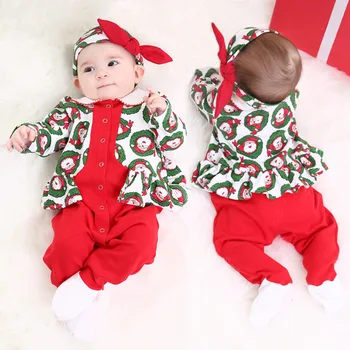 

Baby Christmas Rompers Santa Infantil Jumpsuits Toddler Clothes Girls New Year's Costume Children Overalls Clothes Baby Rompers