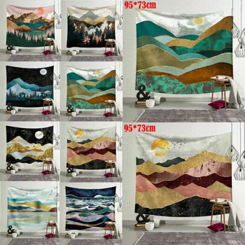 

Hot Forest Tree Tapestry Wall Hanging Tapestry Magical Landscape Bedspread Large Tapestry Cover Home Decoration Blanket Mat