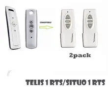 2 pacote telis situo 1 rts controle remoto 433.42mhz substituição