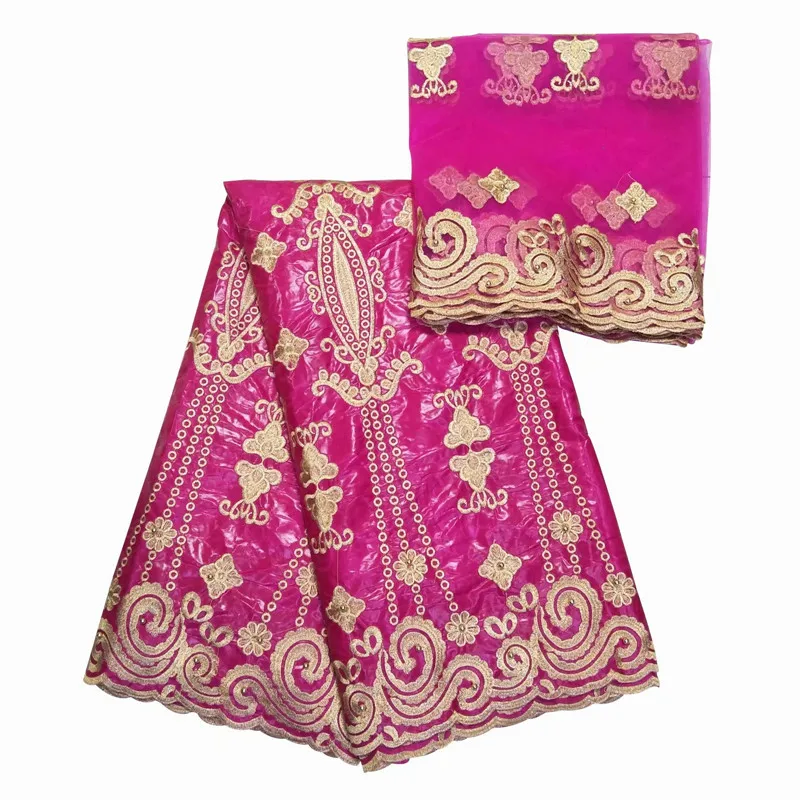 Новое поступление африканская Базен riche ткань с бисером шнур кружевная ткань морская парча ткань для свадьбы KY090812