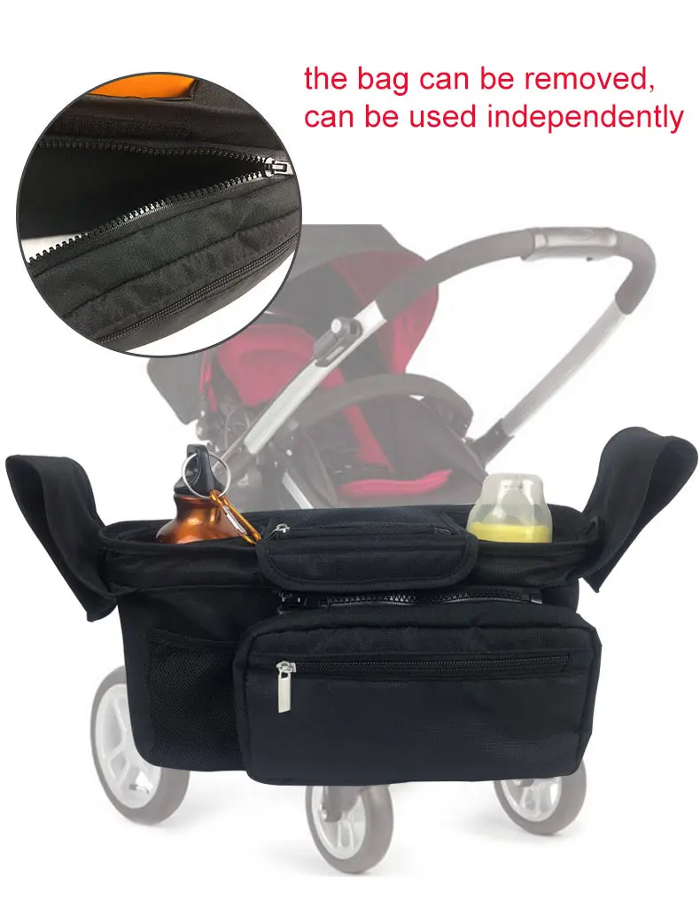 Многофункциональная детская коляска, сумка для хранения подгузников для беременных, большая сумка для прогулок, подвесная корзина, карман для хранения детских бутылок