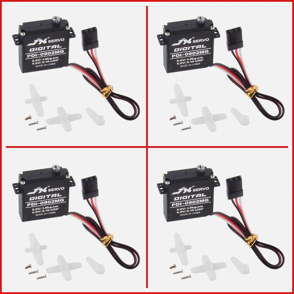 4 шт JX Servo PDI-0902MG 9 г 2 6 кг высокий крутящий момент цифровой Стандартный аэрокамера