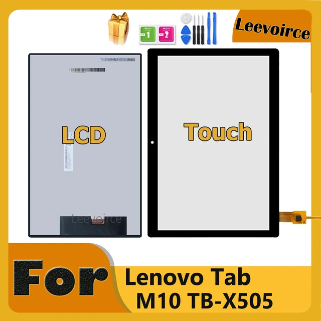 Écran tactile 10,1 pour Lenovo Tab M10 TB-X505 TB-X505F TB-X505L TB-X505X  Touch Digitizer Sensor Kit de réparation complet de panneau en verre (pas  LCD) Noir : : Informatique