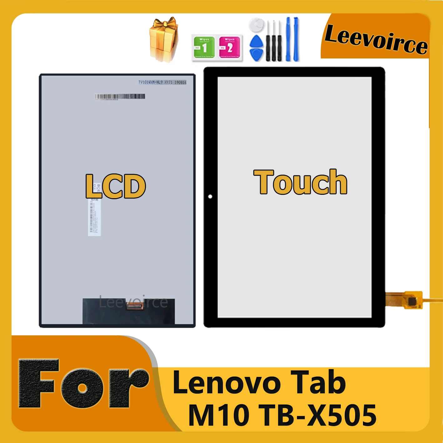 Для Lenovo Tab M10 TB-X505 X505 TB-X505F TB-X505L TB-X505X LCD с сенсорным экраном = ЖК-дисплей дигитайзер в