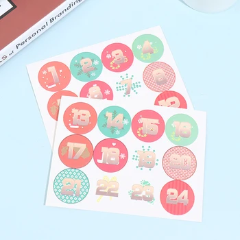 

120pcs/10 Sheets Lot Christmas Paper Seal Sticker DIY Gift Sealing Label