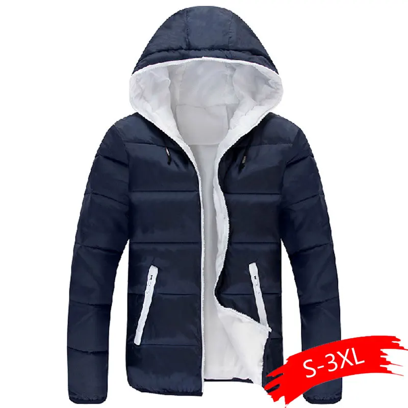 5XL Мужская Зимняя Повседневная Новая Толстая стеганая куртка с капюшоном на молнии, тонкие мужские и женские пальто, Мужская парка, теплая верхняя одежда