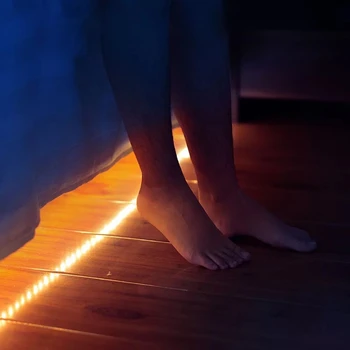 

1m 2m Warm USB Led Light Strip Infrared Voice Sound Sensor Living Room Balcony Bedroom Decor Scone Indoor Emergency Lighting