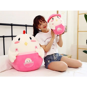 

Small Chicken Figurine Big Fat Chicken Chick Cute Plush Toy Pillow Home Bedroom DC156