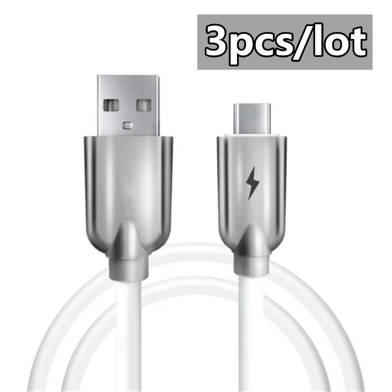 

3pcs Type C 8Pin Micro Lightning USB Cable For iPhone 11 Xr 8 X 7 Plus iOS 10 9 8 Samsung Huawei Fast Charging Data Cables Cord