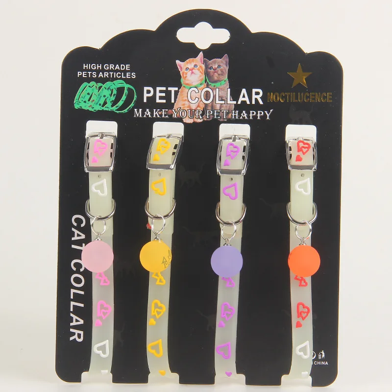BEAR FAMILY 4Pcs Pet Cats Collar Glowatatating at Night Dogs Leash Neck Band Luminous Fluorescent Collars Pets Supplies BEAR FAMILY 4Pcs Pet Cats Collar Glowatatating at Night Dogs Leash Neck Band Luminous Fluorescent Collars Pets Supplies