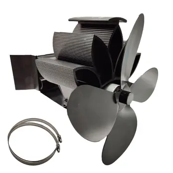 

4 Blades Heat Powered Fireplace Stove Hanging fireplace Fan