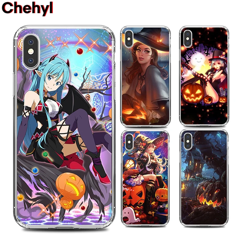 Luxury Phone Cases for IPhone X XS MAX XR 8 7 6s Plus Halloween Scary Wicth Case Soft Silicone TPU Fitted Back Cover Accessories |