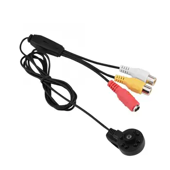 

HD 170 Degrees Wide Angle Camera 8 LED IR Night Vision Camera Audio and Video FPV Micro Camera PAL