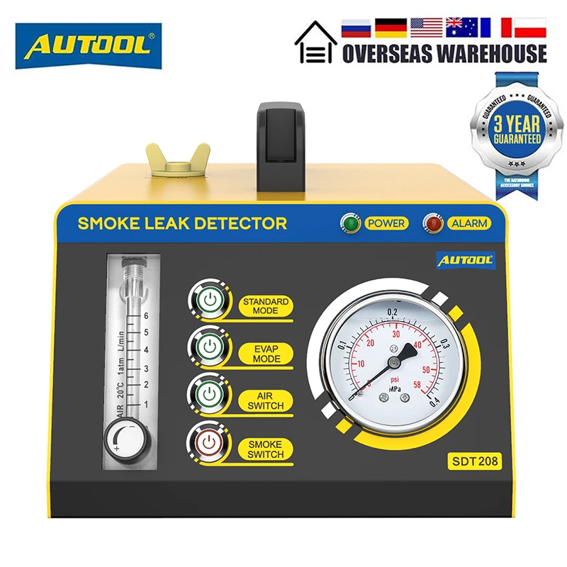 AUTOOL SDT208 Car Smoke Leak Detector EVAP Smoke Generator Tester