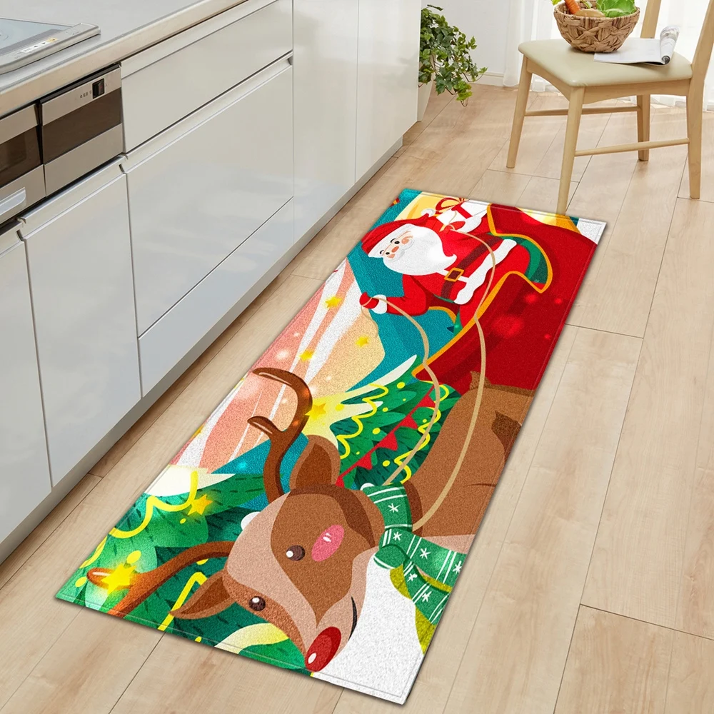 Kitchen Mat Entrance Doormat Living Room Bedroom Sofa Hallway Rectangle Decoration Floor Carpet Bathroom Water absorption Rugs - Цвет: HF-10