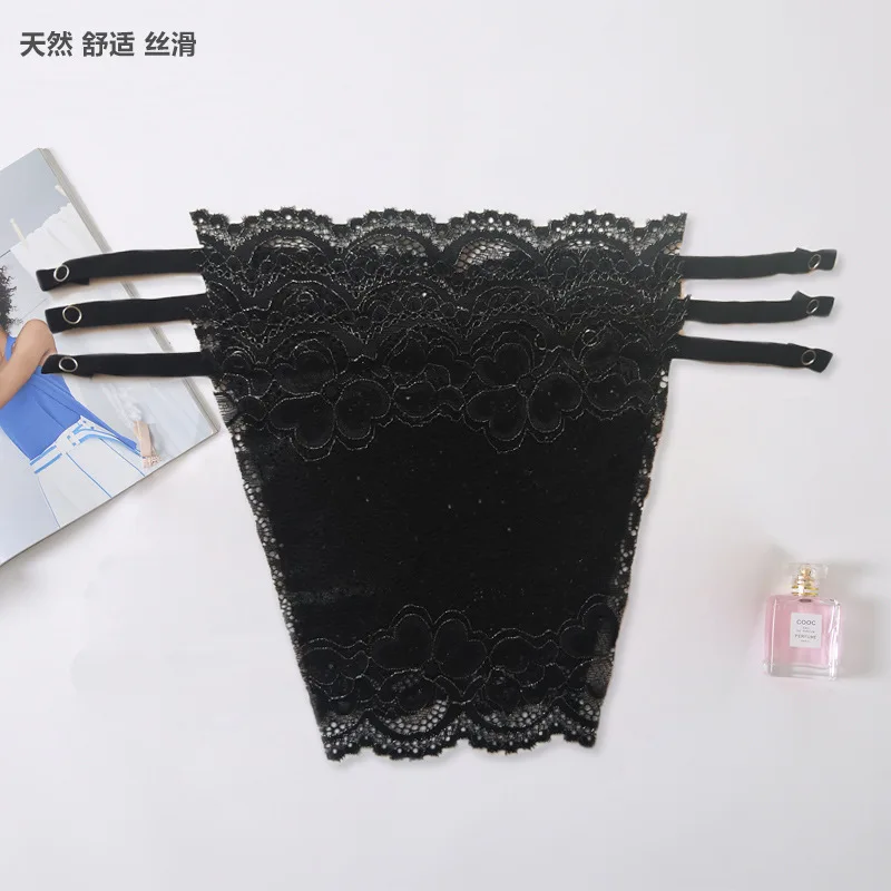 Women Quick Easy Clip-on Lace Fragment Camisole Bra Insert Wrapped Chest Overlay Modesty Panel women lingerie bra,lace camisole tops