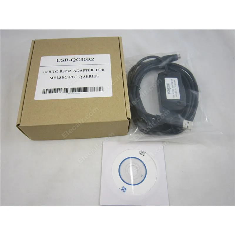 

Black PLC programming cable USB-QC30R2 for Mitsubishi Q series PLC Adapter Download Cable Free Shipping
