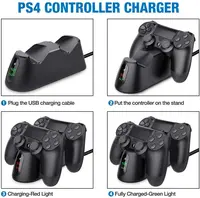 Ładowarka do pada BEBONCOOL stacja dokująca Dualsense do PS4 stacja ładowania do kontrolera DualShock 4/Playstation 4/PS4/ Pro /PS4 Slim 5