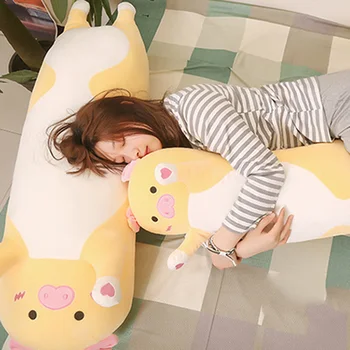 

Hight Quality Cartoon Cute Long Cushion Vivid Soft Plush Animal Plush Toy Sofa Home Decor S7 #5