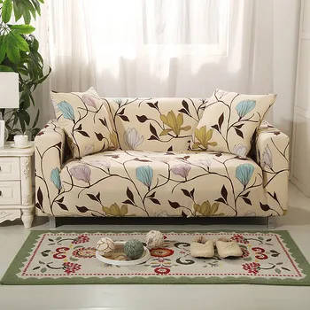 

Bright Color Floral Blossom printed Sofa cover Cushion covers for Single/2 Seate/3 Seater/4 Seater sofa Polyester Soft fabric