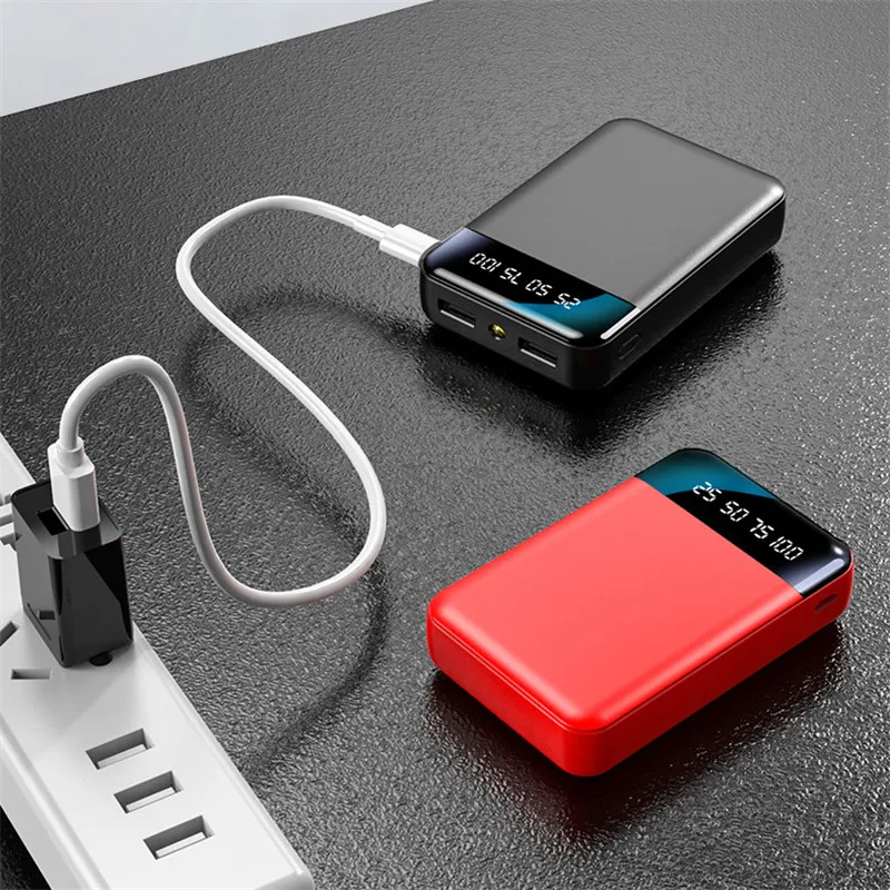 50000mAh pocket power bank is suitable for office, travel, camping with LED light fast charge portable external battery portable cell phone charger