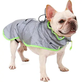 

1pc Dog Rainproof Costume Reflective Puppy Coat Windproof Apparel For Pet Dog Rainproof Outdoor Jacket For Medium Large Dogs