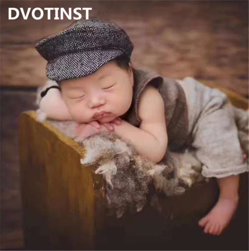 Dvotinst новорожденных Подставки для фотографий Животные костюм с фруктами +
