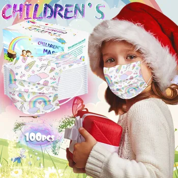 

100pc Children'halloween Cosplay Disposable Masque Mondkapjes Mascarillas Eye Patch 3ply Ear Loop Маска Mondmasker Mascherine