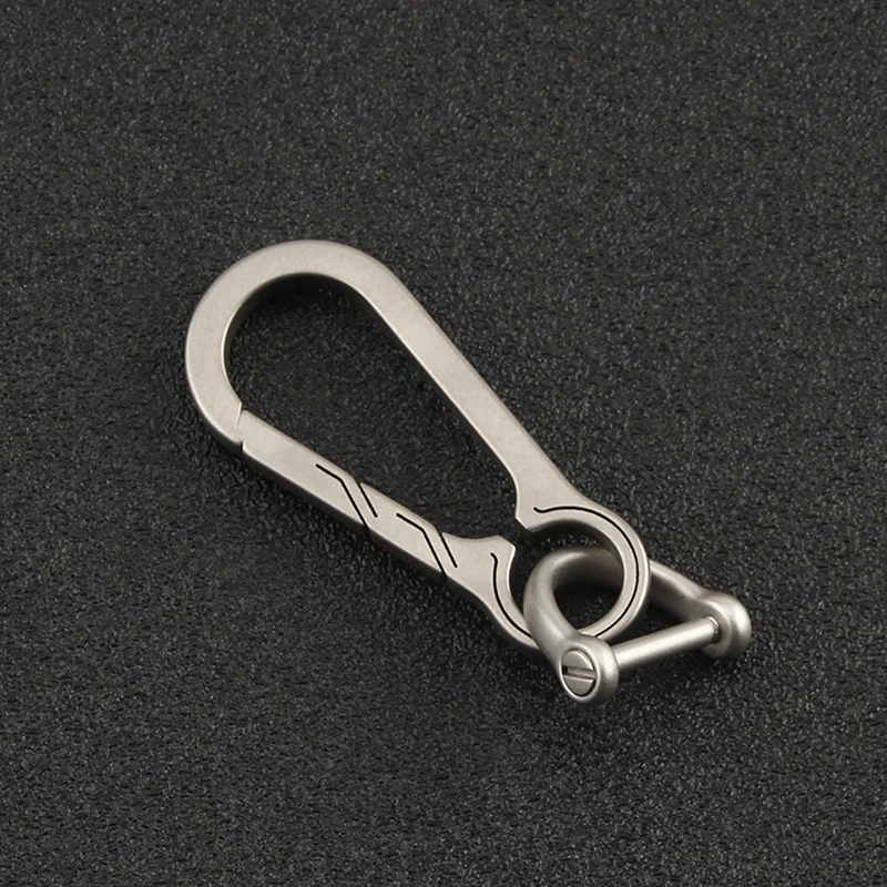 Titanium Buckles Keychain Key Ring Car Accessories EDC Outdoor Tool Titanium Alloy key ring,tactical keychain,keychain tool,whistle keychain