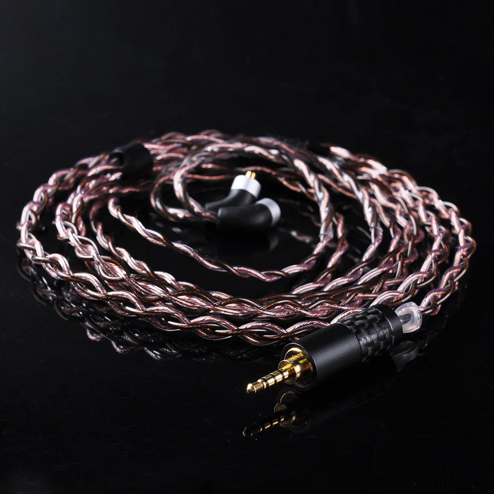 UPOCC NEOTECH 26AWG 7N монокристаллической Медь кабель 2,5/3,5/4,4 мм балансный кабель для наушников с MMCX импорт из Тайваня для HQ8