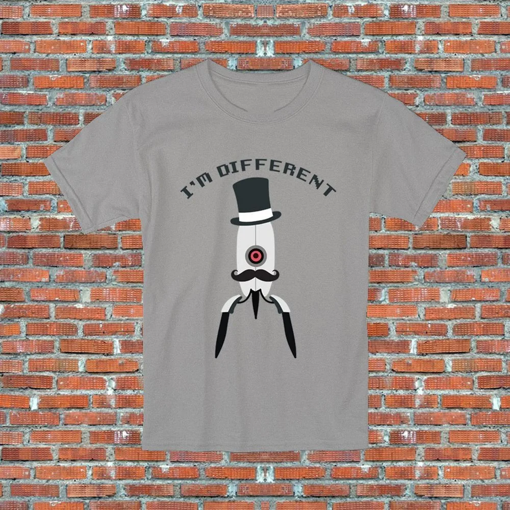 Portal Turret I'M Different Glados Dapper Video Game Inspired T-Shirt S-2Xl Classic Unique Tee Shirt |